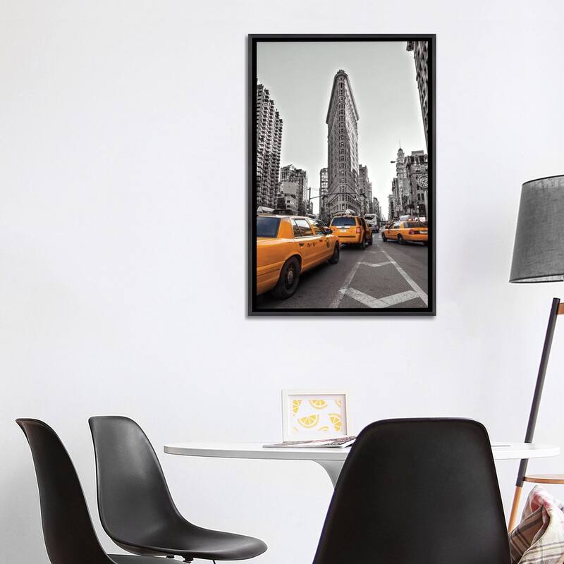 iCanvas "New York Taxis" by Assaf Frank Framed Bed Bath & Beyond
